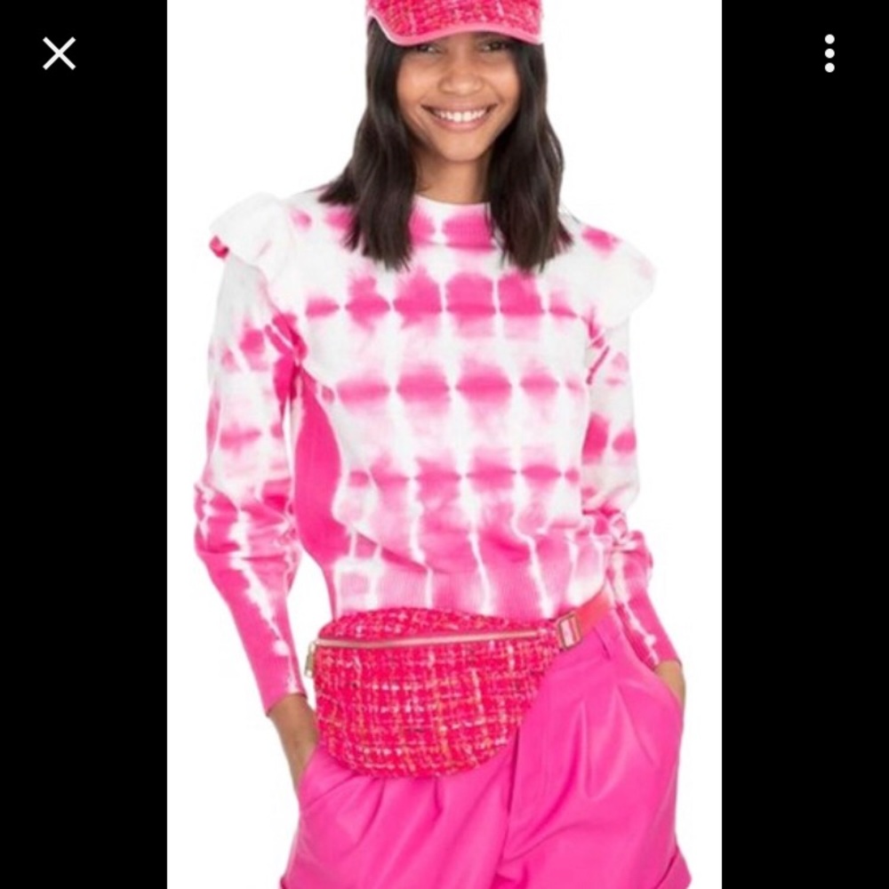 NEW Generation Love Hot Pink Tweed Jolie Belt Bag Fanny Pack Barbiecore Paris